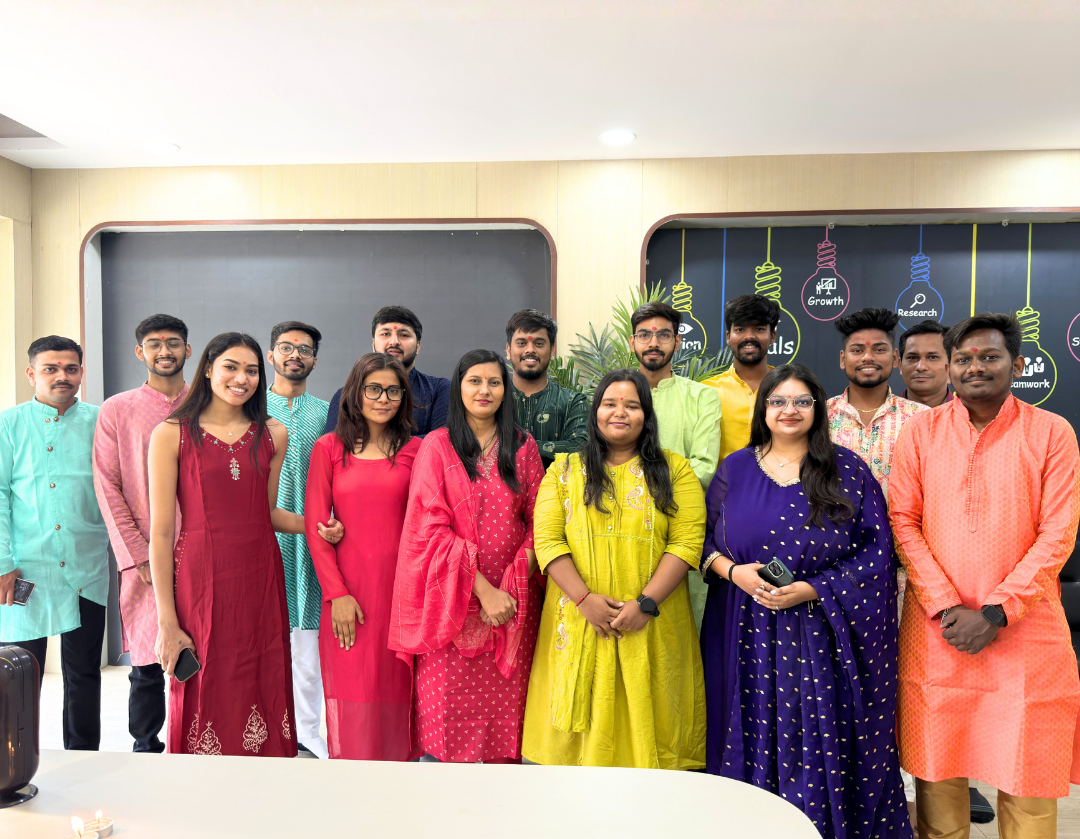 Velmark Group Team — Founder Mahesh Dubey and Co-Founder Dixit Patel with the full team in Ankleshwar Gujarat India